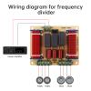 DriSentri 4 Way Crossover for Speaker, 400W Hi-Fi Grade Dual High & Low Frequency Speaker Dedicated 4 Way Crossover, Audiophile-Level Home Theater Audio Frequency Divider view 3