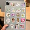 100 Pcs Stickers Waterprof Vinyl Sticker for Kindle Laptop Water Bottle Hard Hat Guitar Adults Girls Boys Kids Teens Pink view 2