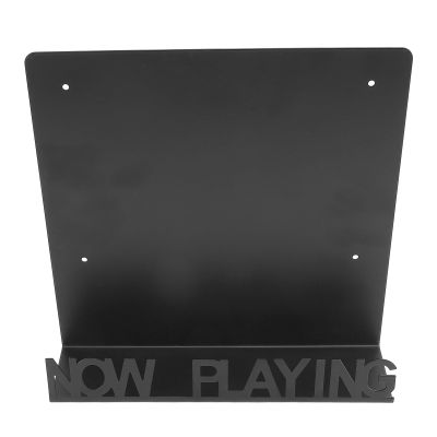 Cryfokt Record Display Holder, Metal Iron Protective Organizer Stand Wall Mount Record Storage Holder for Music Studio