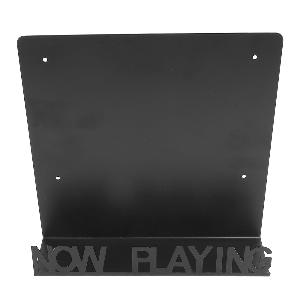 Cryfokt Record Display Holder, Metal Iron Protective Organizer Stand Wall Mount Record Storage Holder for Music Studio