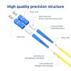 lidkew SC/UPC to FC/UPC Fiber Patch Cable,6m/19.7ft OS2 Single Mode Duplex 9/125m Fiber Optic Internet Cable Singlemode Optical Jumper Cord for Fiber Optic Transceiver, OFNP LSZH Yellow SMF view 2