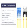 lidkew SC/UPC to FC/UPC Fiber Patch Cable,6m/19.7ft OS2 Single Mode Duplex 9/125m Fiber Optic Internet Cable Singlemode Optical Jumper Cord for Fiber Optic Transceiver, OFNP LSZH Yellow SMF view 4
