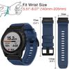 BDNJN Nylon Watch Bands For Garmin Fenix 7X/6X/5X/Enduro 2, Quick Fit 26mm Adjustable Woven Nylon Sports Wrist Strap with Stainless Steel Clasp for Tactix 7 Pro(Blue) view 2