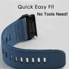 BDNJN Nylon Watch Bands For Garmin Fenix 7X/6X/5X/Enduro 2, Quick Fit 26mm Adjustable Woven Nylon Sports Wrist Strap with Stainless Steel Clasp for Tactix 7 Pro(Blue) view 3