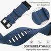BDNJN Nylon Watch Bands For Garmin Fenix 7X/6X/5X/Enduro 2, Quick Fit 26mm Adjustable Woven Nylon Sports Wrist Strap with Stainless Steel Clasp for Tactix 7 Pro(Blue) view 4