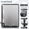 for iPad Air 5 Screen Replacement Kit for iPad Air 5th Generation LCD Replacement Display for iPad Air 5 Digitizer Touch Assembly Screen Replacement A2588 A2589 A2591 Black view 3