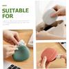 Yardenfun 3pcs Portable Earphone Storage Bag Lightweight Silicone Cable Organizer for Outdoor Travel Multi-Functional Data Cable Case Tranquil Gray and Honey Red view 4