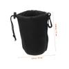 Gadpiparty 3pcs Camera Lens Case Bag Storage Drawstring Neoprene Material for Dslr Mirrorless Cameras view 2