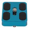 Tyenaza Camera Quick Release Plate for Arca 1/4 Inch Thread Metal Anti Slip Rubber Pad Universal QR Plate for Tripod Ball Head view 2