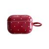 White Polka Dot Red Case with Lock for Airpods Pro 2 Gen,Vintage Aesthetic Pattern Stylish Luxury Trendy Retro Girls Women Protective Cover for Airpod Pro 2 Genetatio view 1