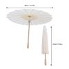 2Pcs Paper Parasol Umbrellas, Oiled Paper Painting Decorative Umbrella Chinese Japanese Paper Umbrella for Wedding Photo Props view 2