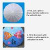 2Pcs Paper Parasol Umbrellas, Oiled Paper Painting Decorative Umbrella Chinese Japanese Paper Umbrella for Wedding Photo Props view 4