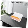 CAXUSD Cable Organizer Box Cover Desk Wire Holder Cord Storage Organizer for Home Office view 3