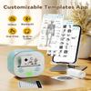 Anycash Sticker Printer, Printpods Mini Printer with Stickers, Bluetooth Thermal Inkless Sticker Maker Machine with Multiple Templates for Phone & Tablet, Blue view 3