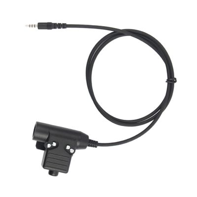 BRIGHTFUFU Ptt System Adapter Cable Ptt Military Adapter Headset for Radio Communication