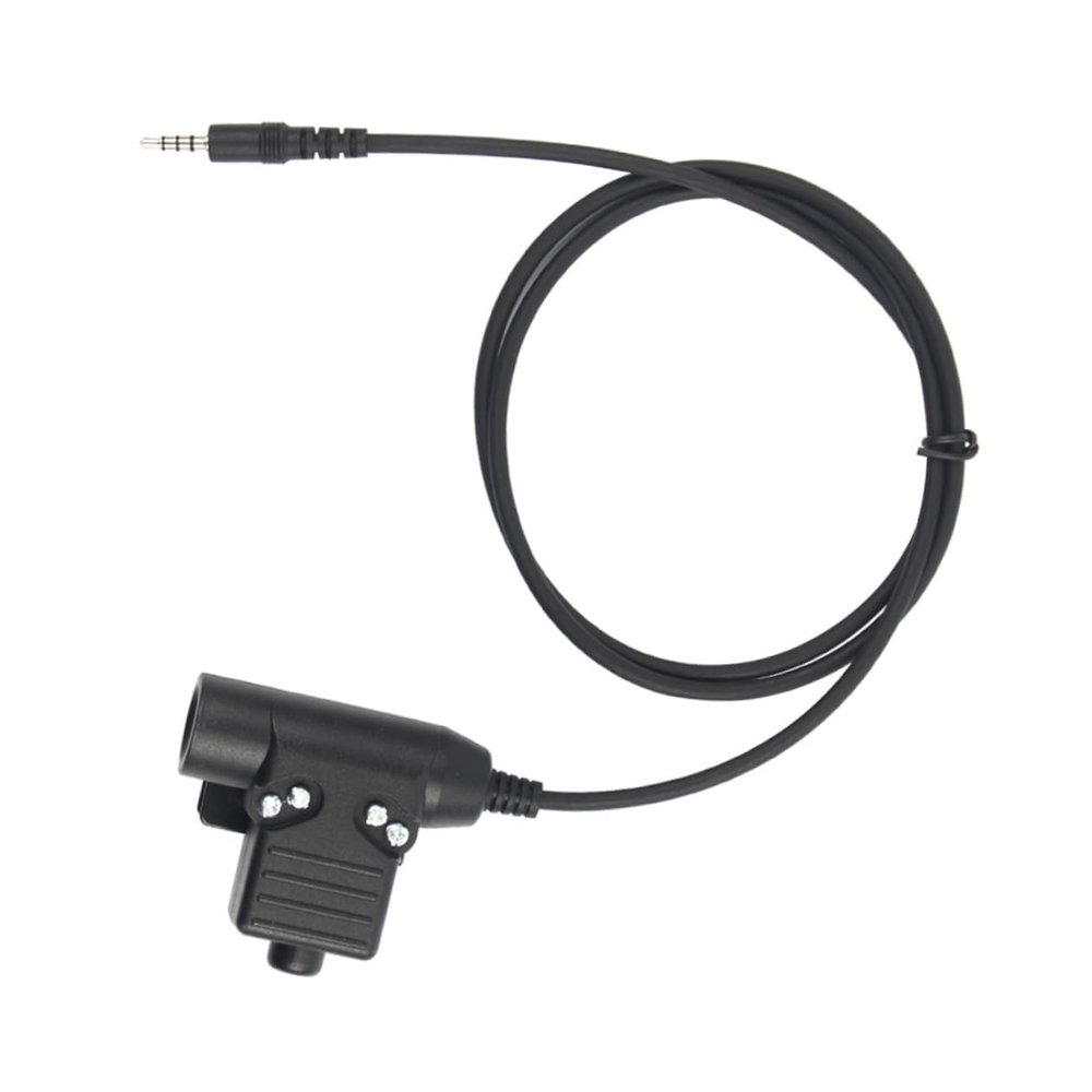 BRIGHTFUFU Ptt System Adapter Cable Ptt Military Adapter Headset for Radio Communication