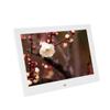 10-inch Digital Photo Frame, Full IPS Display, Automatic on/Off Timer, Music/Video/Picture Playback, Support Clock/Calendar Function Decorative,White view 1