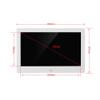10 inch Digital Photo Frame 1280 * 800 Resolution ABS Material Timer Switch Machine Supports Music/Picture/Video Playback Clock, Calendar Function Decorative,Black view 3