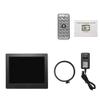 10 inch Digital Photo Frame 1280 * 800 Resolution ABS Material Timer Switch Machine Supports Music/Picture/Video Playback Clock, Calendar Function Decorative,Black view 4