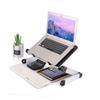 Mikikit Ergonomic Laptop Stand for Desk Lap Black Aluminum Laptop Holder Ventilated Mount Adjustable Tablet Stand Multiple Angles Prevent Overheating Sturdy Wear-Resistant view 1