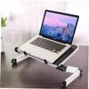 Mikikit Ergonomic Laptop Stand for Desk Lap Black Aluminum Laptop Holder Ventilated Mount Adjustable Tablet Stand Multiple Angles Prevent Overheating Sturdy Wear-Resistant view 4