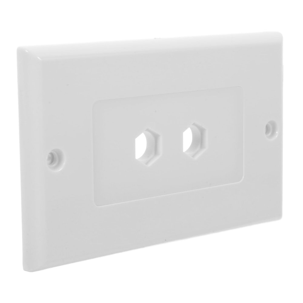 jojofuny Speaker Wall Plate Banana Binding Posts for Audio Speakers Dual-gang Wall Socket Panel for Home Theater Systems and Media Outlets and Versatile Design for Sound Transmission