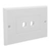 jojofuny Speaker Wall Plate Banana Binding Posts for Audio Speakers Dual-gang Wall Socket Panel for Home Theater Systems and Media Outlets and Versatile Design for Sound Transmission view 1