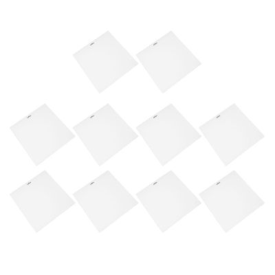 LICAEVEY 10 Record Jacket Cover, Hard White Cardboard Anti Static and Dust Resealable Record Sleeves for 12 Inch Records