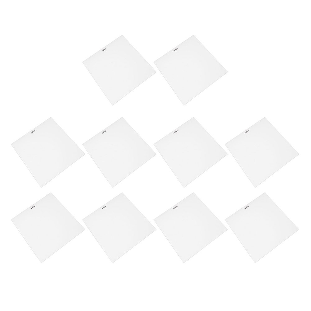 LICAEVEY 10 Record Jacket Cover, Hard White Cardboard Anti Static and Dust Resealable Record Sleeves for 12 Inch Records