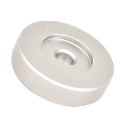 Hemobllo 7 Inch Vinyl Record Adapter for Turntable Aluminum Adaptor Replacement for 45 Compatible with Record Player and Vinyl Players Finish