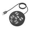 CAXUSD USB Data Cable 10 Port Hub USB Multi Compatible Laptop Desktop Keyboard Mouse view 1