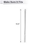 RATCHROLL 1 Set Universal Clipped Dummy Antenna Mount 15.0" Aerial for Decoration Only Silver Tone view 3
