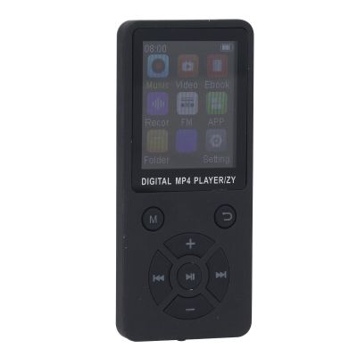 64GB MP3 Player with, 1.8 Inch Color Screen Portable Digital Music Player, 180mAh HiFi Digital Audio Player with Speaker Video FM E Book Earphone (Black)