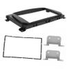 Mobestech 1set Car Stereo Mounting Brackets for Vehicles Audio Installation Frame Compatible with Double Din Easy to Install Bezel for view 1