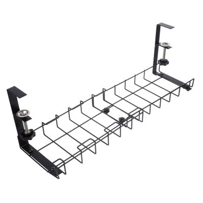Yardenfun Desk Wire Organizer Under Table Cable Management Cable Tray for Office