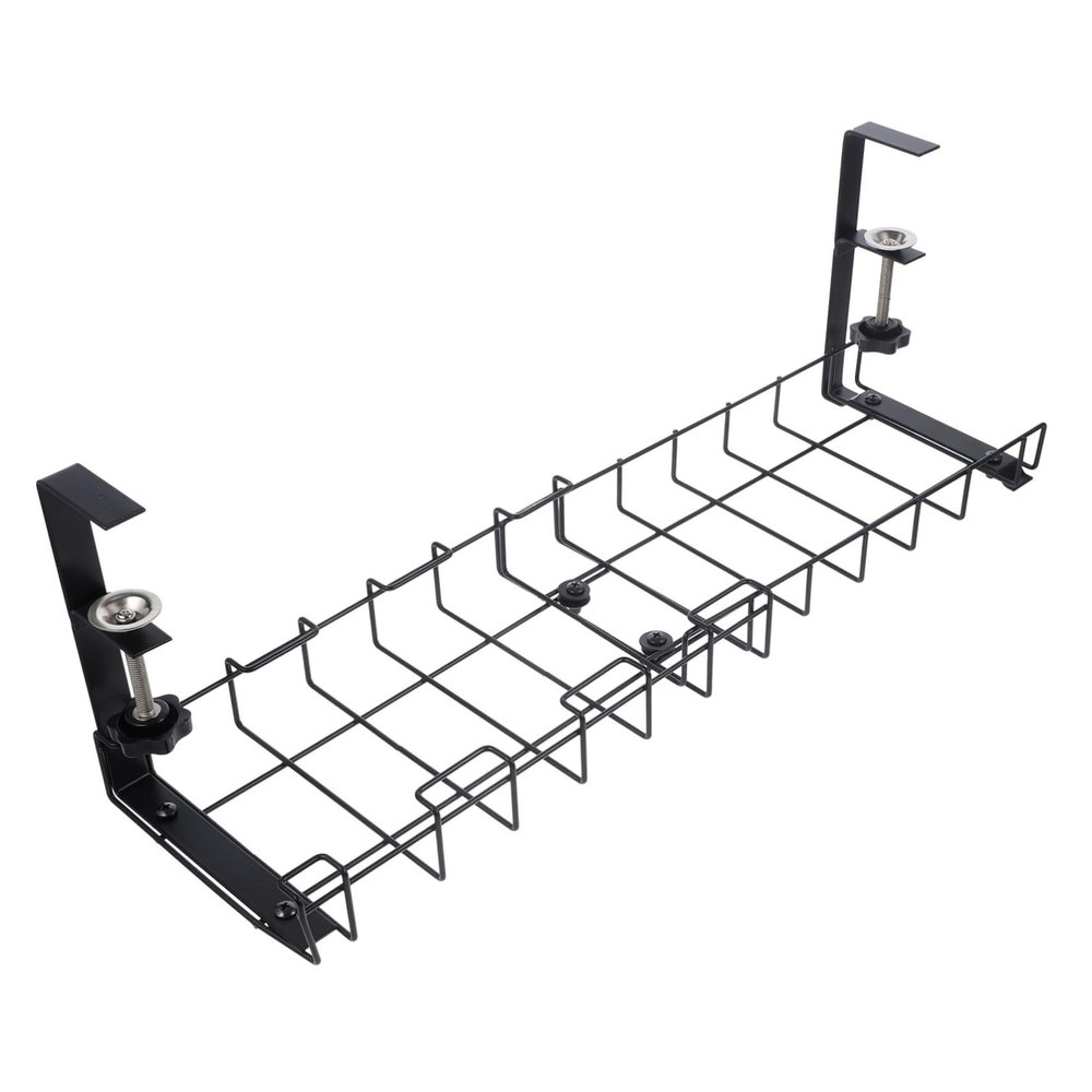 Yardenfun Desk Wire Organizer Under Table Cable Management Cable Tray for Office