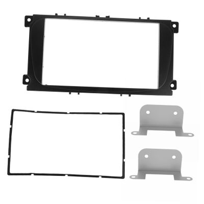 OUNONA Car Stereo Panel Kit for Harness and Bezel Side Mounting Brackets Stylish Trim for Easy Installation