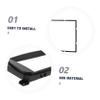 OUNONA Car Stereo Panel Kit for Harness and Bezel Side Mounting Brackets Stylish Trim for Easy Installation view 3
