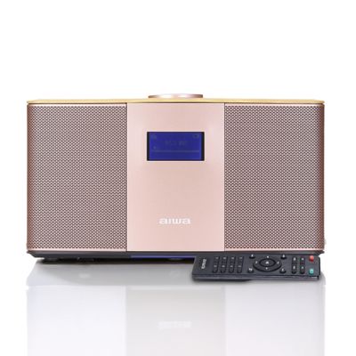Aiwa Exos 5 Wireless Speaker - Unleash Powerful Sound and Versatile Connectivity On-The-Go Experience Bluetooth Freedom, FM Radio, Clock, 20W RMS, LCD Display, and Alarm Clock Functionality