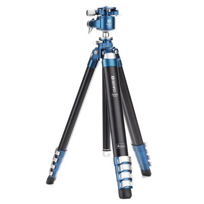 Benro CyanBird Carbon Fiber Tripod Kit  4-Section Travel Tripod with GX36PT Dual-Pan Ball Head, Arca-Swiss Plate & 39.7 lb Load Capacity for DSLR, Mirrorless & Video Cameras (TCBA25G36PT)