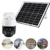 4G LTE Cellular Security Camera, 4MP HD Resolution Solar Powered with 15W Panel Color Night Vision AI Human Detection IP67 Anti Water Outdoor view 3
