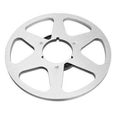 1/4 I 0.5 I Empty Tape Reel 6 Hole Aluminum Oy Replacement for Sound Tape Takeup Reel e (Silver)