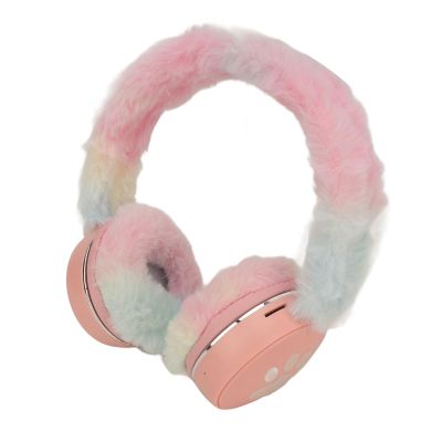Acouto Cartoon Headset with P Earmuffs, Foldable Headphone for Kids, P Bass and Colorful Breathing Light (#1)