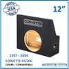 1997-2004 Chevy Corvette C5 / Z06 Single Sealed Subwoofer Enclosure Sub Box (12") view 2