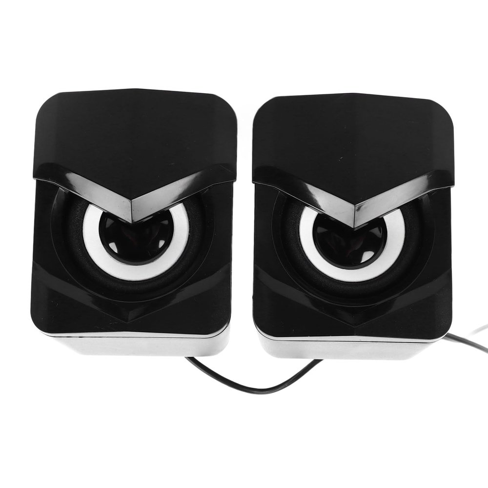 Acouto 2pcs Portable Wired Subwoofer Computer Speakers for Desktop & Laptop  Premium Sound Quality for Multimedia Use