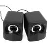 Acouto 2pcs Portable Wired Subwoofer Computer Speakers for Desktop & Laptop  Premium Sound Quality for Multimedia Use view 3