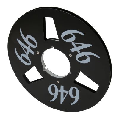 1/4 0 Iversal Aluminum Oy Tape Reel - le, Low No & Bend Replacement for Open Reel Players (Black)