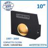 1997-2004 Chevy Corvette C5 / Z06 Single Sealed Subwoofer Enclosure Sub Box (10") view 2