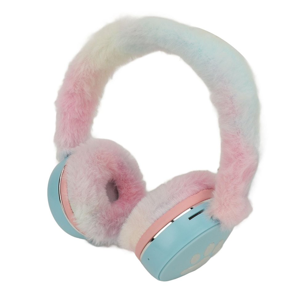 Acouto Cartoon Headset with P Earmuffs, Foldable Headphone for Kids, P Bass and Colorful Breathing Light (#2)