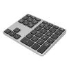 Acouto Number Pad 35 Keys Aluminum Oy Rechargeable Numeric Keypad for Desktop Laptop Tablet Ey (Grey) view 2